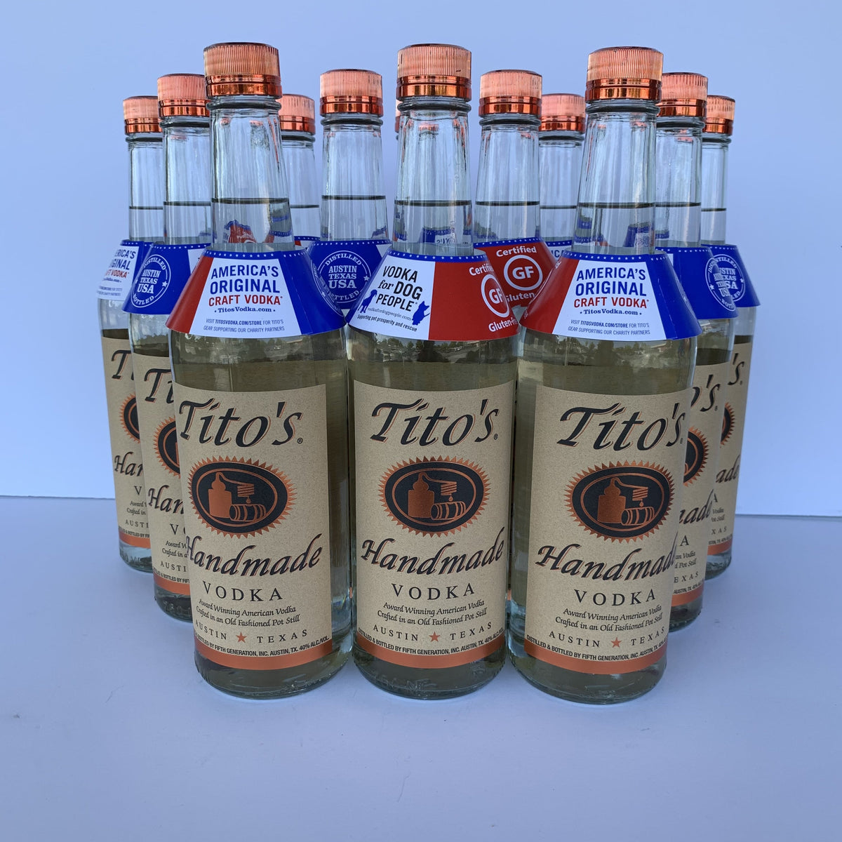 Handle of Tito's Price: Bulk Vodka Bargains